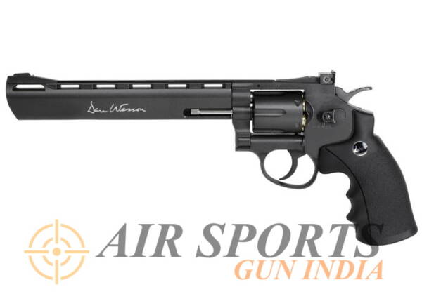 Dan Wesson 8 Inch CO2 BB Revolver, Black By Airsports Gun India