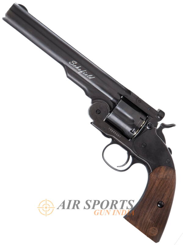 Schofield 6” Pellet Revolver Black By Airsports Gun India