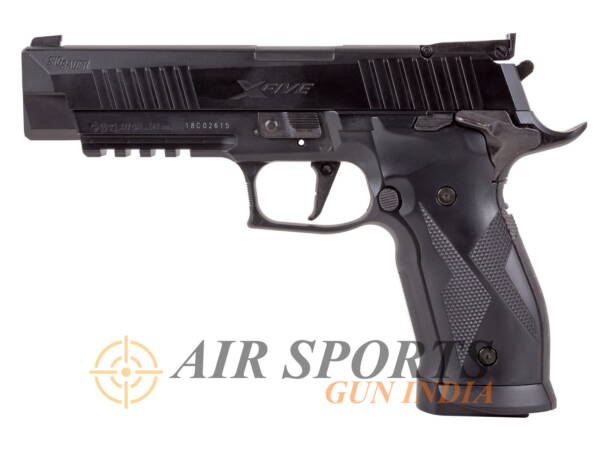 SIG Sauer X-Five ASP CO2 Pellet Pistol, Black By Airsports Gun India