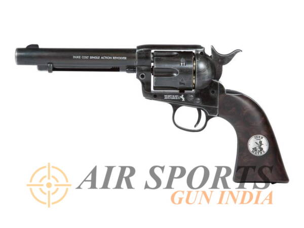 Duke Colt CO2 Pellet Revolver, Weathered By Airsports Gun India