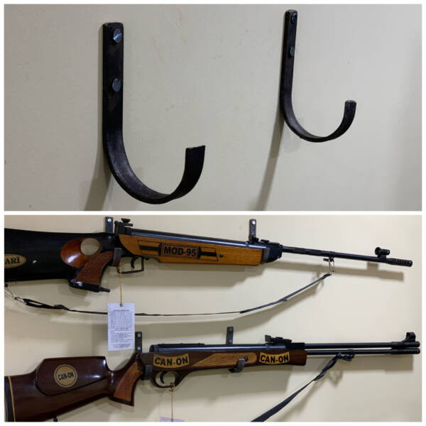 Airsports Gun India Rilfe Wall Mount Storage J-Hook Rifle Shot Gun Hanger