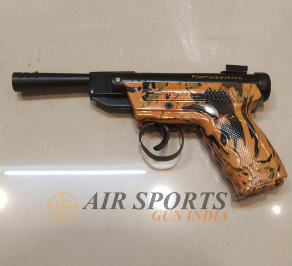 Power Sports Air Pistol By Airsports Gun India Wooden Texture