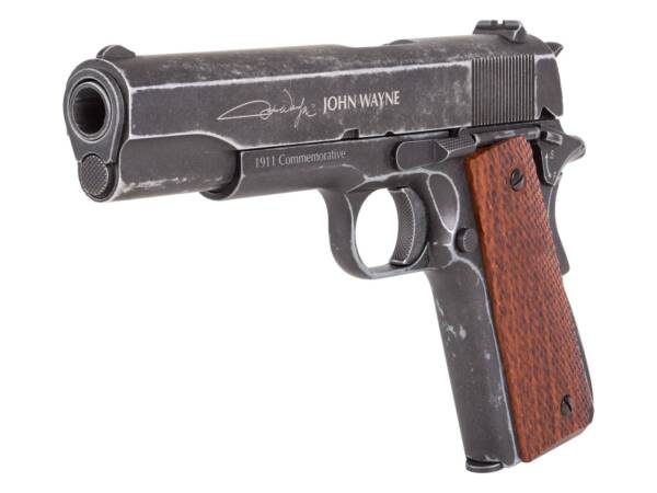 John Wayne 1911 Metal CO2 BB Pistol Brown Grips By Airsports Gun India - Image 2