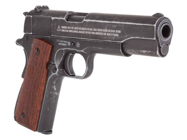 John Wayne 1911 Metal CO2 BB Pistol Brown Grips By Airsports Gun India - Image 3
