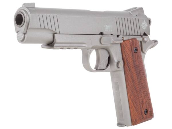 Crosman 1911 CO2 Pellet Pistol, Silver By Airsports Gun India - Image 2