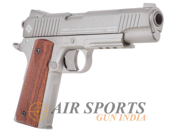 Crosman 1911 CO2 Pellet Pistol, Silver By Airsports Gun India