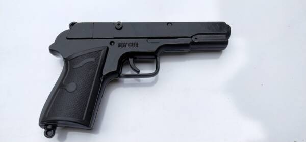 Heavy black Cork Toy Gun By Airsports Gun India