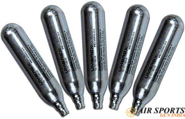 12 Gm Co2 Cartridges Pack Of 5 For Co2 Guns By Airsports Gun India