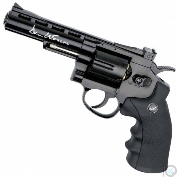 Dan Wesson 4 Inch CO2 BB Revolver, Full Black By Airsports Gun India - Image 3