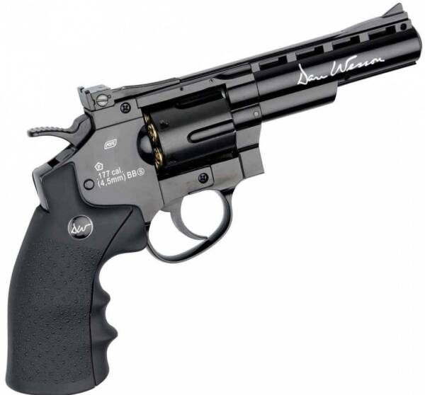 Dan Wesson 4 Inch CO2 BB Revolver, Full Black By Airsports Gun India - Image 4