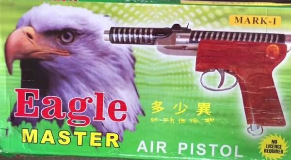 Eagle Master Mark 1 Golden Air Pistol By Airsports Gun India 2200 2000