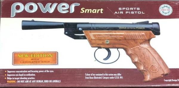 Power Sports Air Pistol By Airsports Gun India Wooden Texture - Image 4