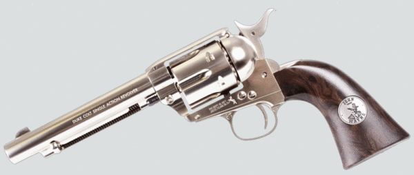 John Wayne Colt CO2 Pellet Revolver, Nickel By Airsports Gun India