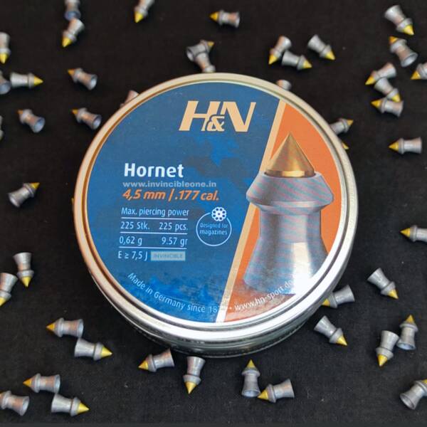 H&N Hornet .177 Cal Pointed Airgun Pellets-9.57gr-225ct - Image 3